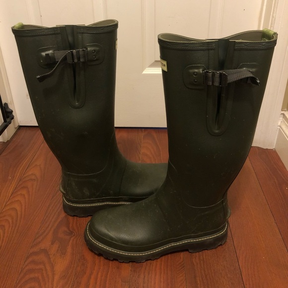 Hunter Men's Balmoral Side Adjustable Rain Boots 12 - Picture 2 of 10